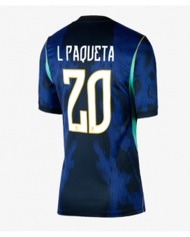 Billige Fotballdrakt Brasil Lucas Paqueta #20 Replika Bortedrakt Dame VM 2026 Kortermet Billige Fotballdrakt Brasil Lucas Paqueta #20 Replika Bortedrakt Dame VM 2026 Kortermet
